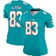 ＃83 Women's Darren Waller Aqua Legend Miami Dolphins Jersey