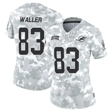 ＃83 Women's Darren Waller Arctic Camo Limited Miami Dolphins 2024 Salute to Service Jersey
