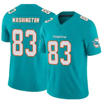 ＃83 Youth Tahj Washington Aqua Limited Miami Dolphins Vapor F.U.S.E. Jersey
