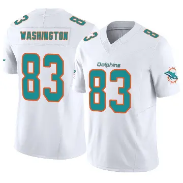 ＃83 Youth Tahj Washington White Limited Miami Dolphins Vapor F.U.S.E. Jersey