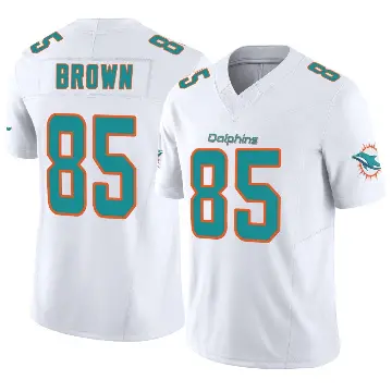 ＃85 Youth Pharaoh Brown White Limited Miami Dolphins Vapor F.U.S.E. Jersey