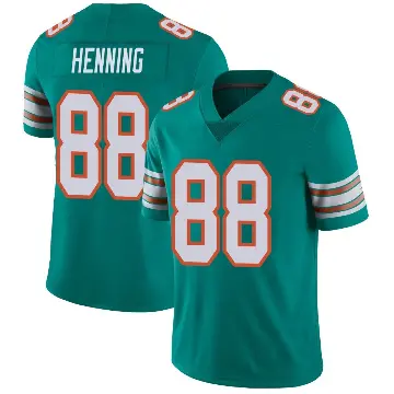 ＃88 Youth A.J. Henning Aqua Limited Miami Dolphins Alternate Vapor Untouchable Jersey