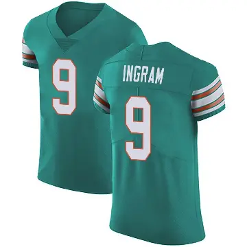 ＃9 Men's Melvin Ingram Green Elite Miami Dolphins Aqua Alternate Vapor Untouchable Jersey