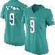 ＃9 Women's Ifeatu Melifonwu Aqua Game Miami Dolphins Team Color Jersey
