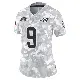 ＃9 Women's Ifeatu Melifonwu Arctic Camo Limited Miami Dolphins 2024 Salute to Service Jersey