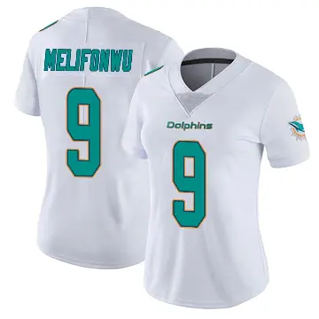 ＃9 Women's Ifeatu Melifonwu White Miami Dolphins limited Vapor Untouchable Jersey