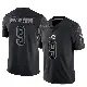 ＃9 Youth Ifeatu Melifonwu Black Limited Miami Dolphins Reflective Jersey