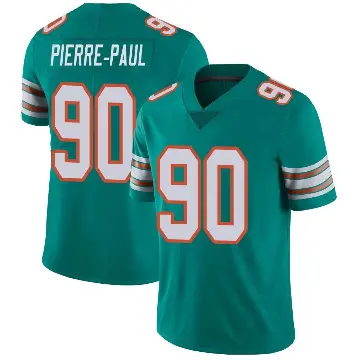 ＃90 Men's Jason Pierre-Paul Aqua Limited Miami Dolphins Alternate Vapor Untouchable Jersey