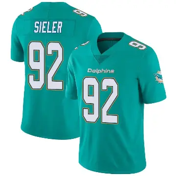 ＃92 Youth Zach Sieler Aqua Limited Miami Dolphins Team Color Vapor Untouchable Jersey
