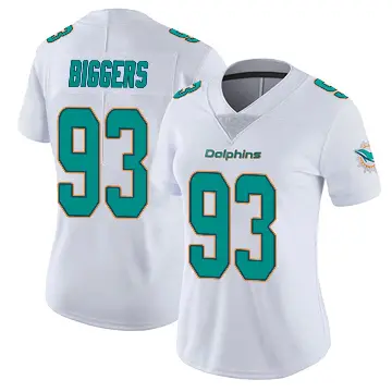 ＃93 Women's Zeek Biggers White Miami Dolphins limited Vapor Untouchable Jersey