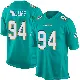 ＃94 Men's Jordan Phillips Aqua Game Miami Dolphins Team Color Jersey