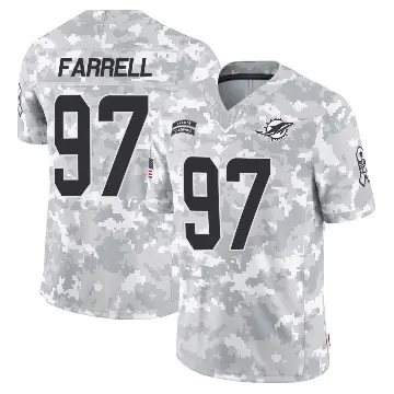 ＃97 Men's Neil Farrell Arctic Camo Limited Miami Dolphins 2024 Salute to Service Jersey